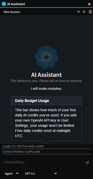 AI Assistant Daily Budget