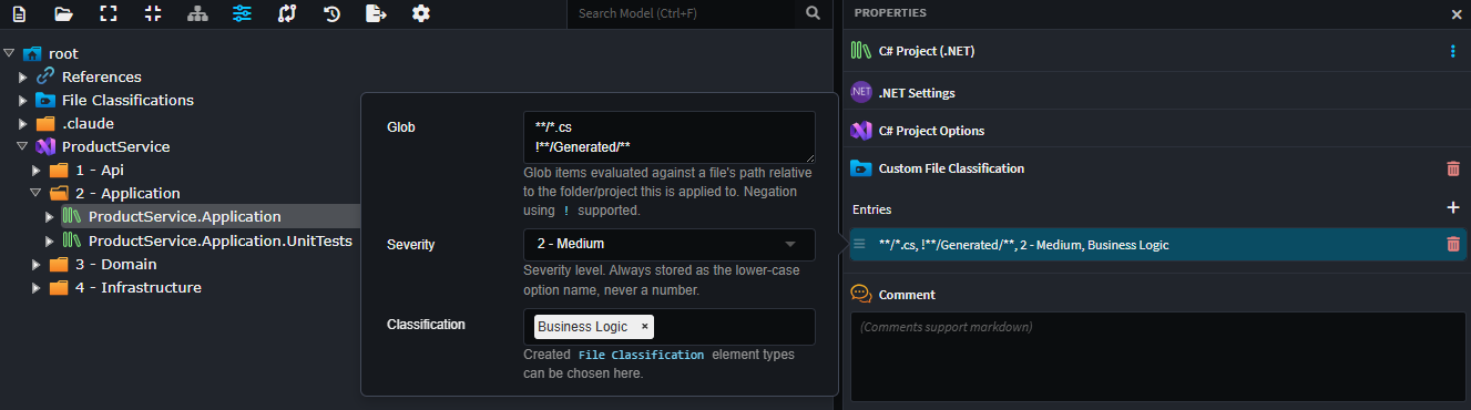 Custom File Classification Stereotype