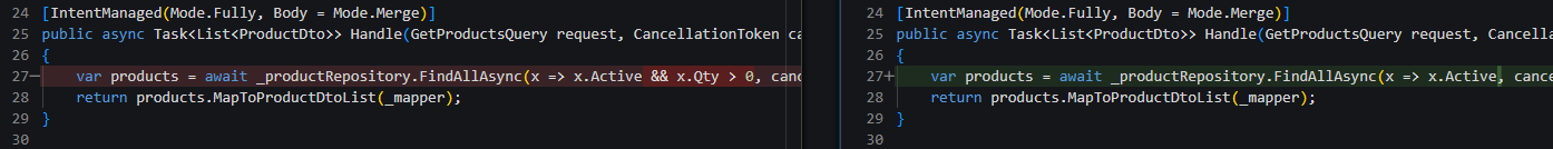 Updated a generated code line
