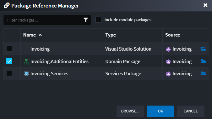 Package Reference Manager