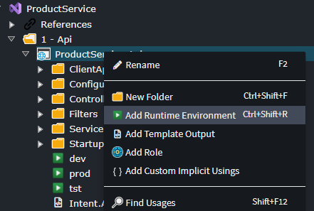 Add Runtime Environment