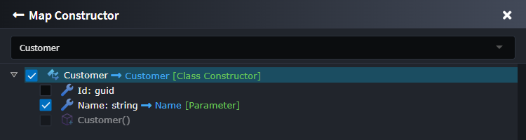 The Map Constructor screen