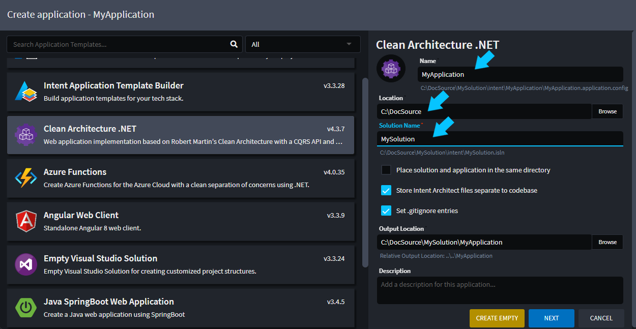 Solution configuration