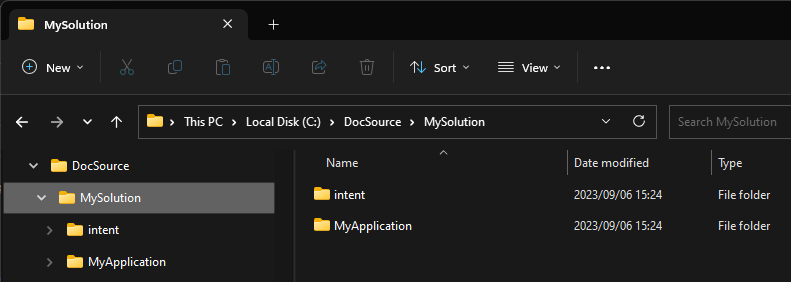 Parent Folder Structure