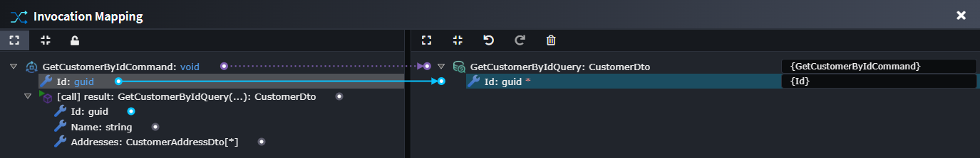 Mapping created between the Id properties