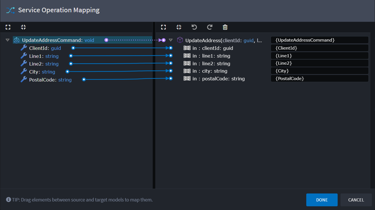 Service Operation Call Mapping
