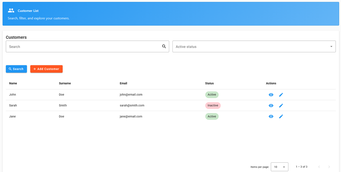 Generated Front ends