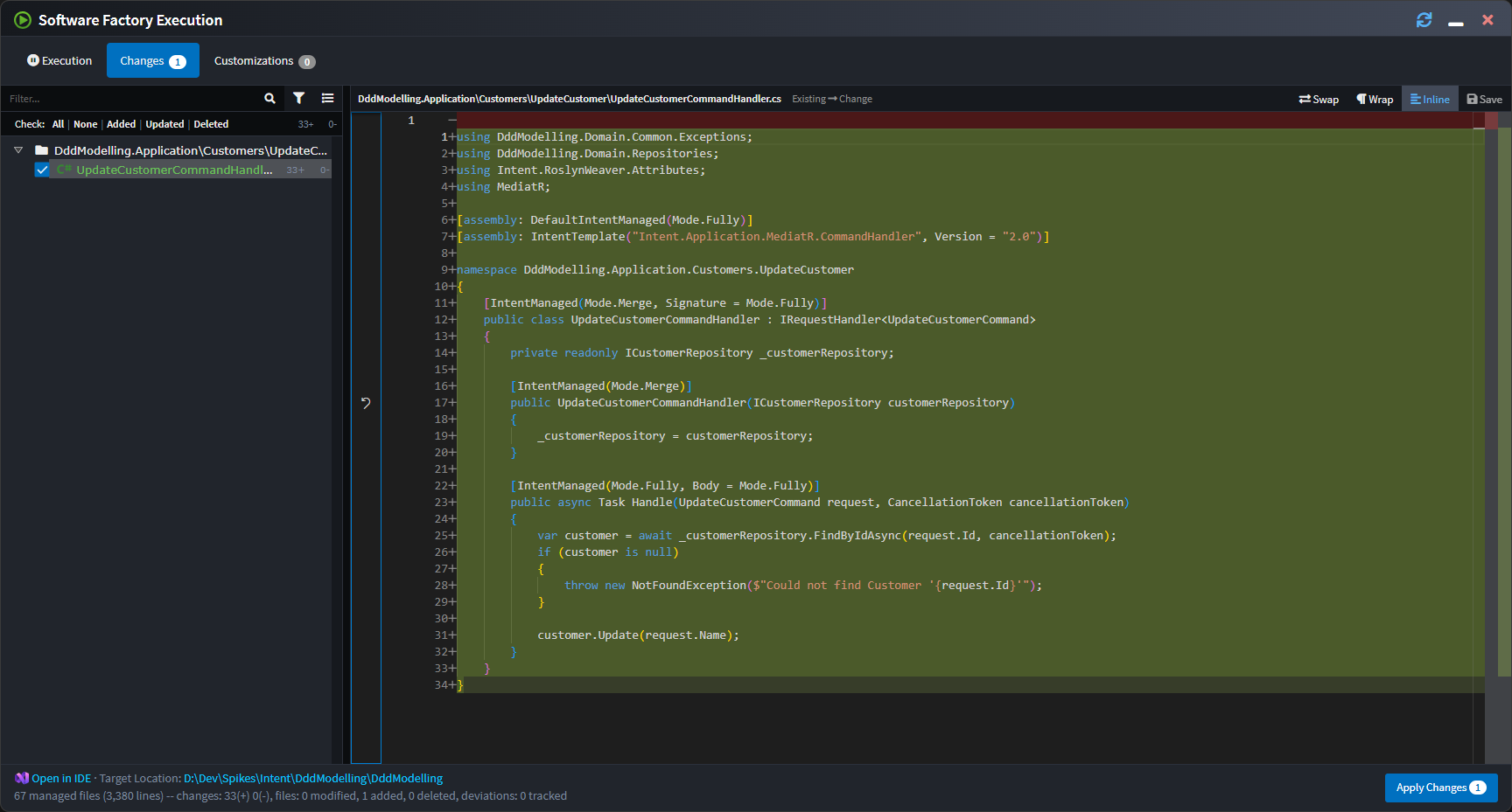 UpdateCustomerCommandHandler.cs file