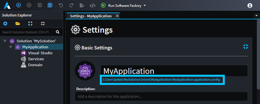 Finding an Application's .application.config path