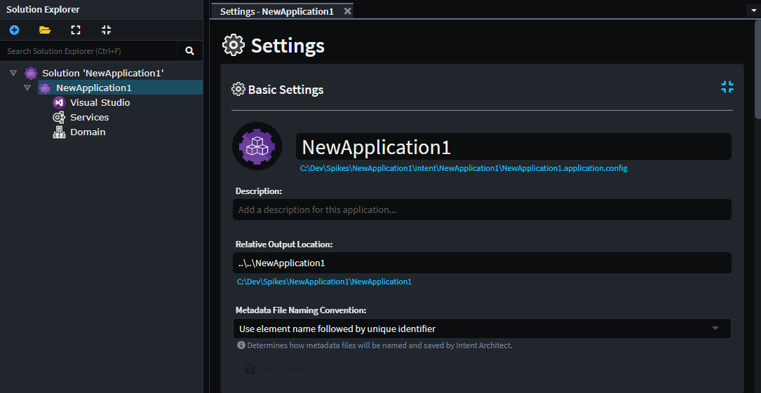 Application Settings