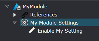 My Modules Setting Example