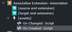 Event Triggered Script for Associations Screenshot