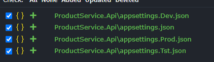 Appsettings generation