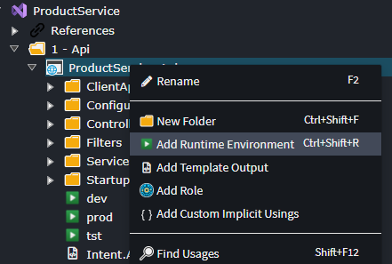 Runtime environments