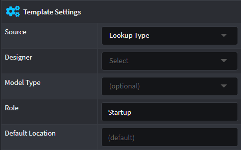 Module Builder Template Role Specification