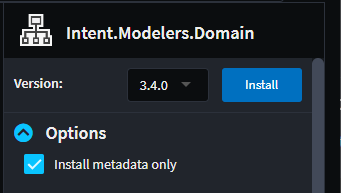 Install Metadata Only