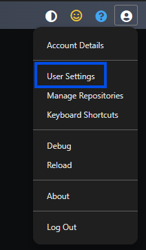 User Menu