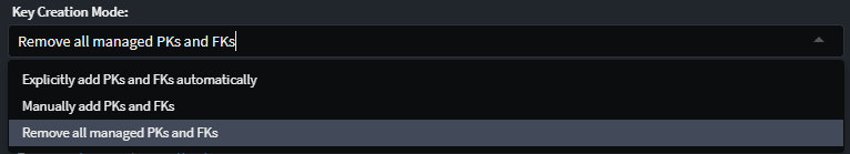 Key Creation Mode