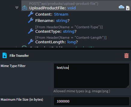 Http Upload Endpoint
