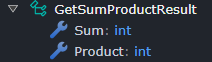 GetSumAndProductResult Data Contract