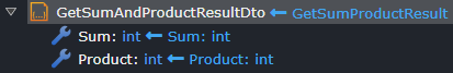 GetSumAndProductResultDto mapping completed