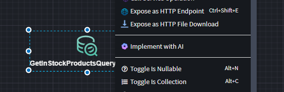Auto Implement Menu