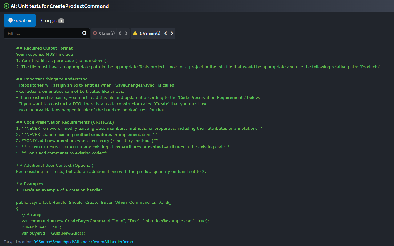 Recommended Changes