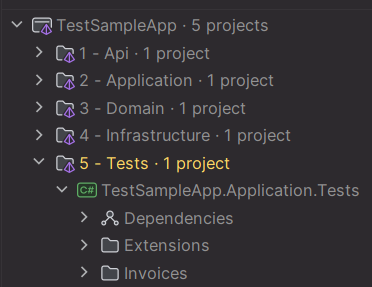 Test project location