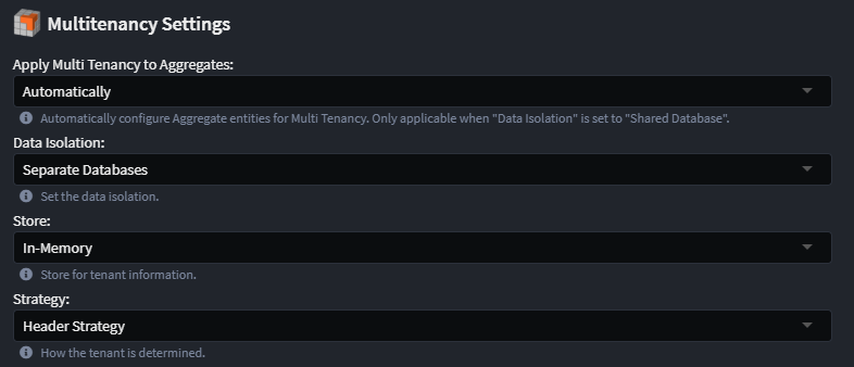 module settings