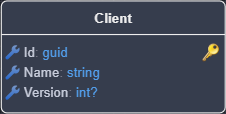 Entity with optimistic concurrency