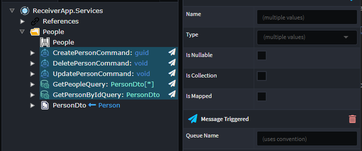 Exposed Commands and Queries
