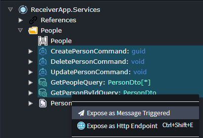 Expose as Message Triggered