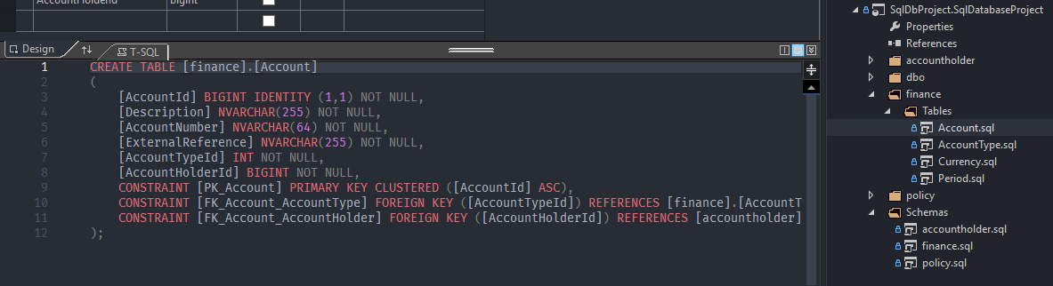 Generated SQL DB Project