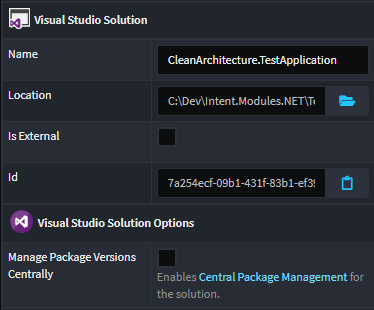 Visual Studio Solution Options Stereotype