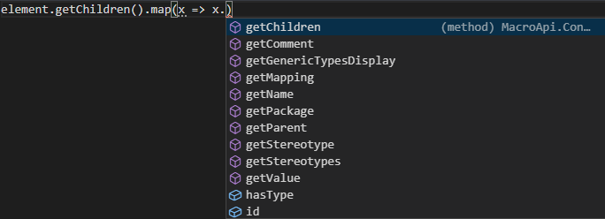 Intellisense options for arrays