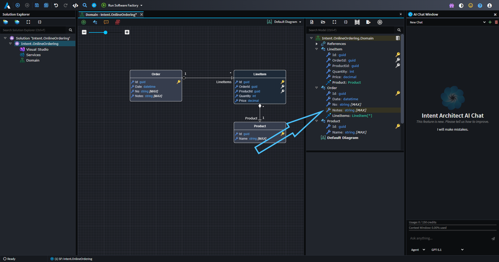 Designer with code synchronized into it