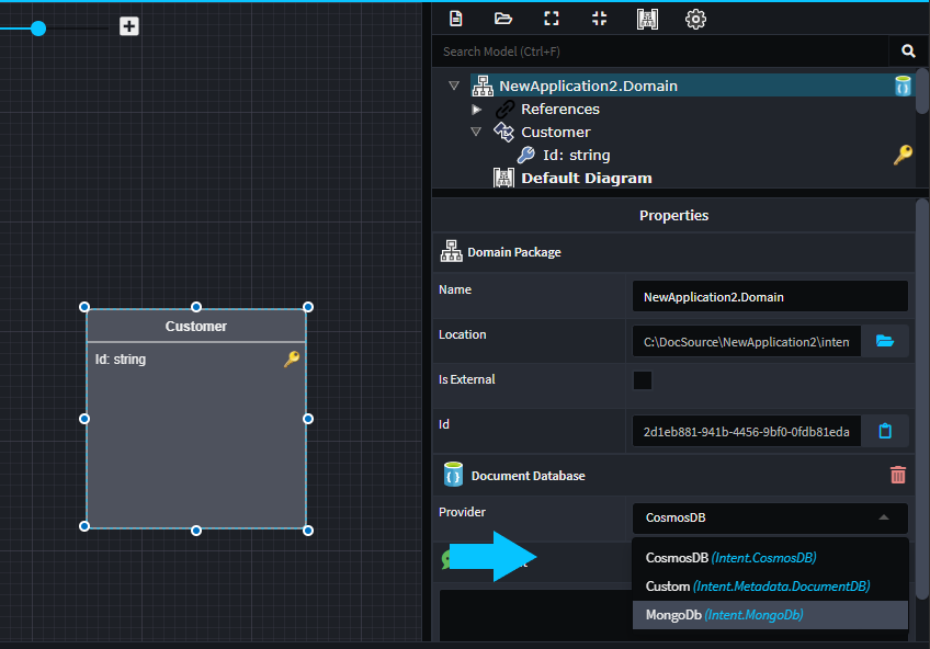 Configure you Document DB Provider