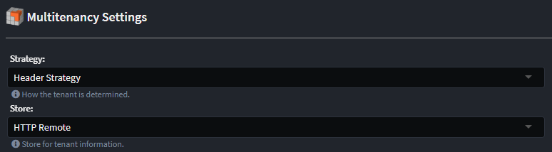 Intent Architect Application Multitenancy Settings