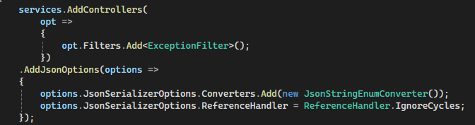 API Settings Output