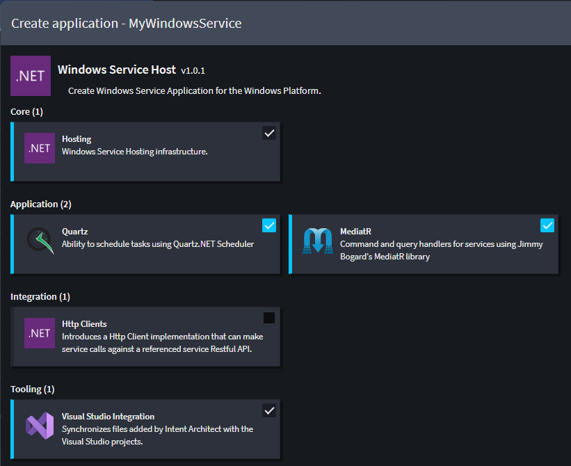 Windows Service Application Template