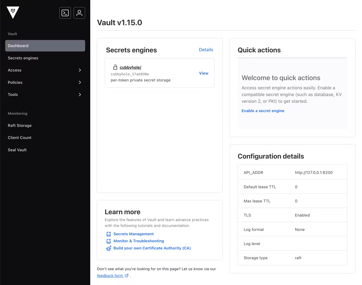 HashiCorp Vault UI