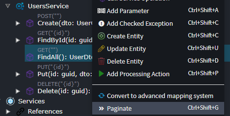 Example pagination