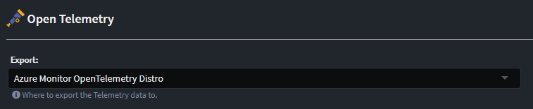 Azure Monitor Open Telemetry Distro