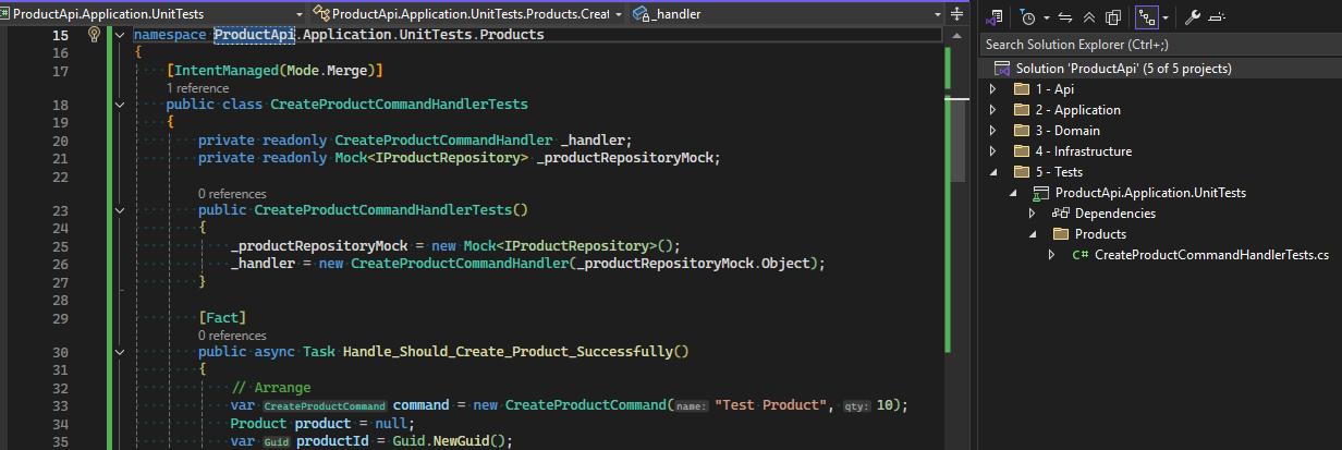 Sample Unit Test Output