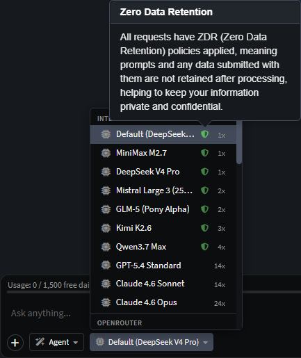 Zero Data Retention green shield icon