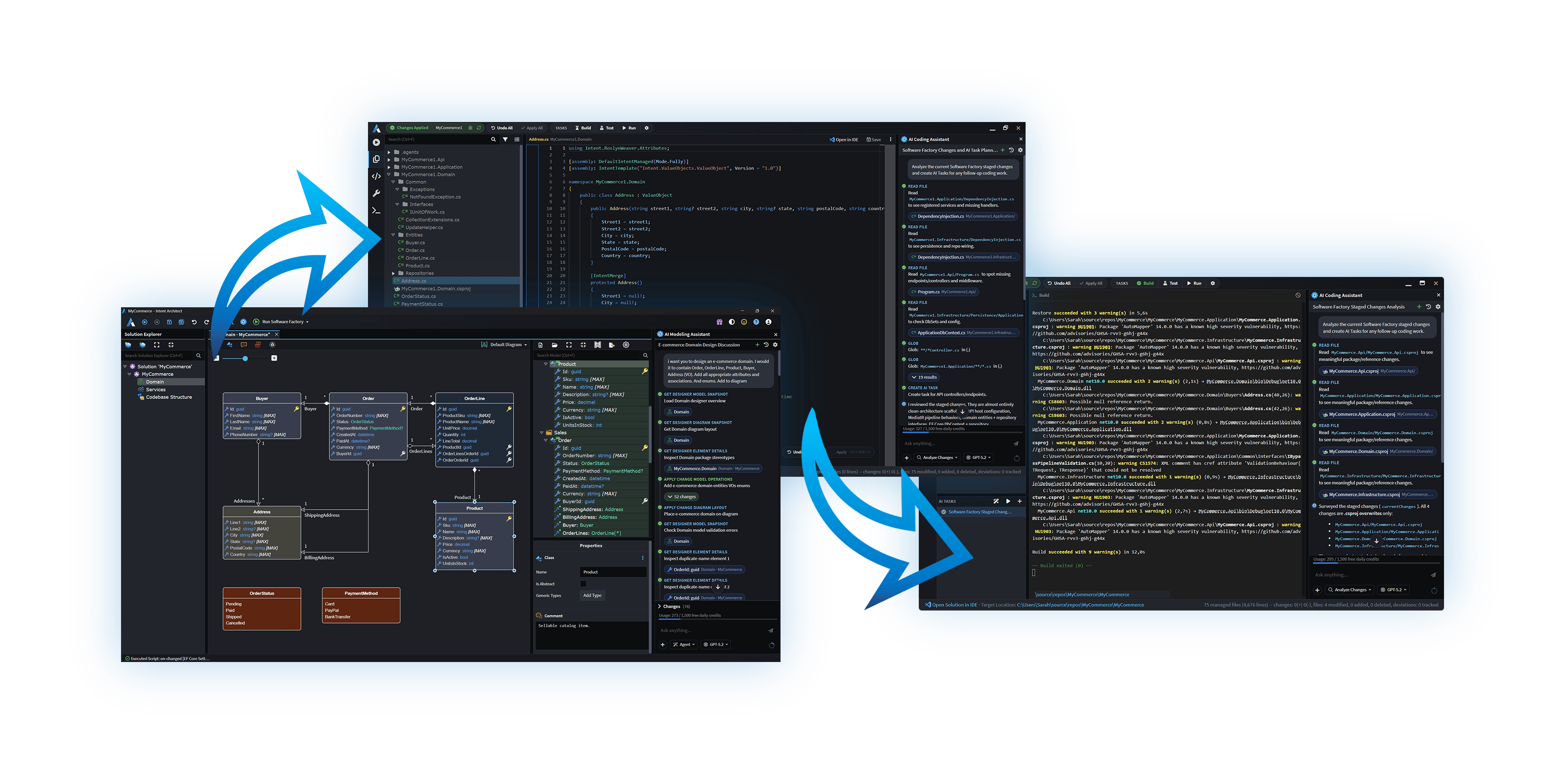 Software Factory with AI coding agents