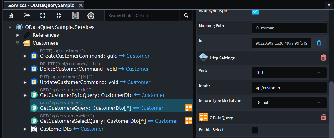 OData Query Settings