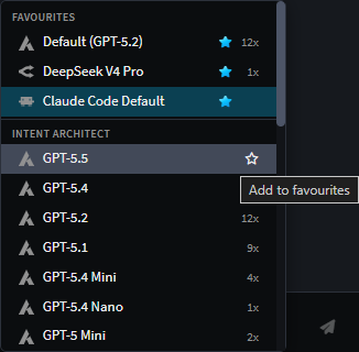 AI Favourites Feature