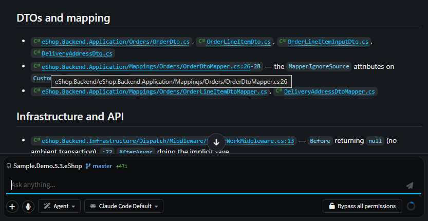 Hyperlinked file name