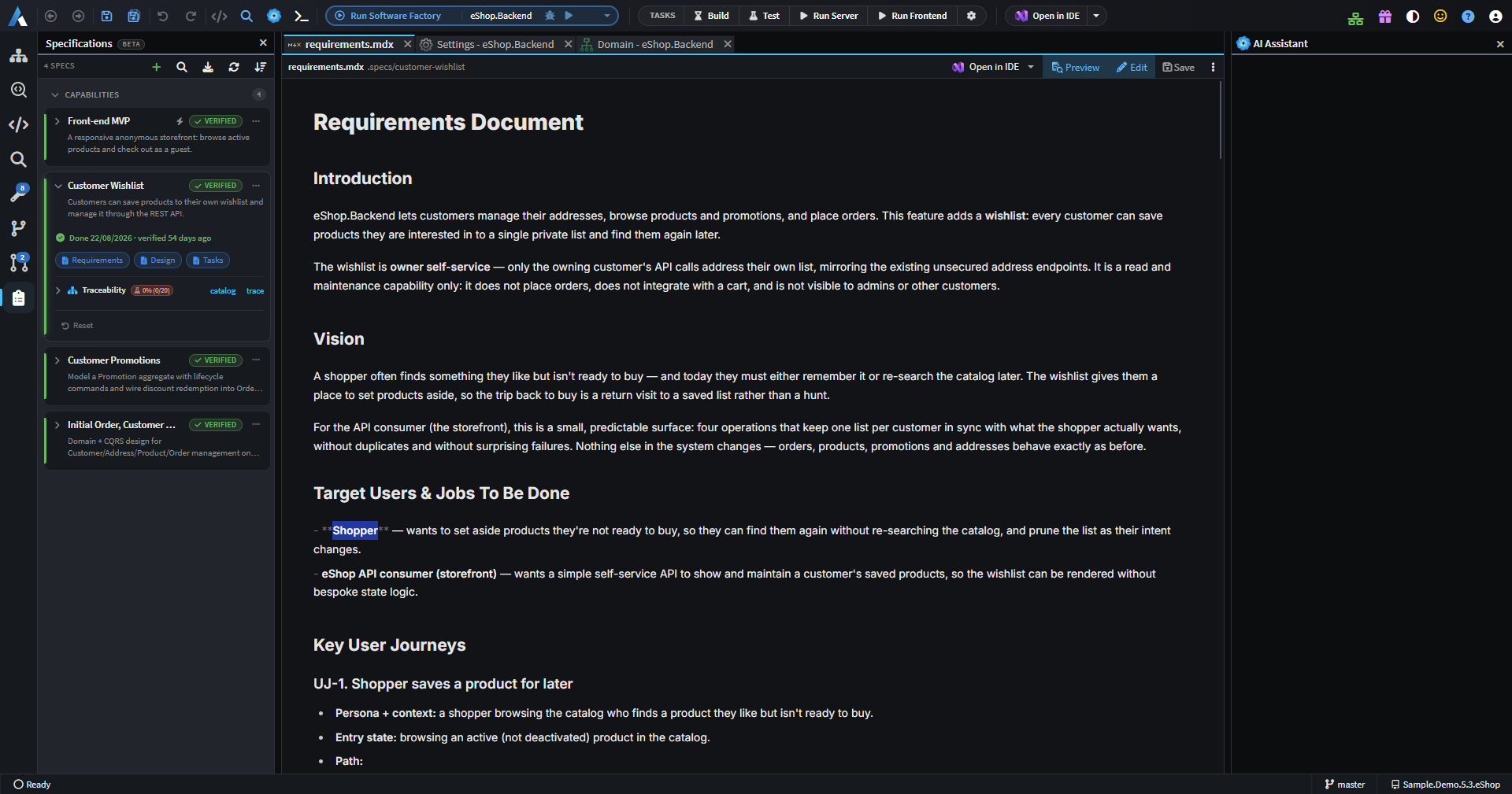 Editing Markdown in a live preview